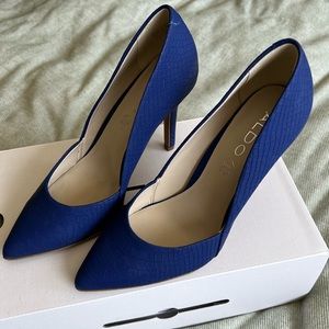 ALDO Waycien snakeskin pumps Medium Blue